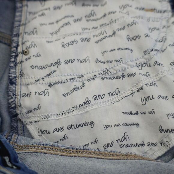 Lee Easy Fit Blue Denim Stone Wash Mid Rise Jeans 35/29 14 Short‎ - Picture 4 of 6